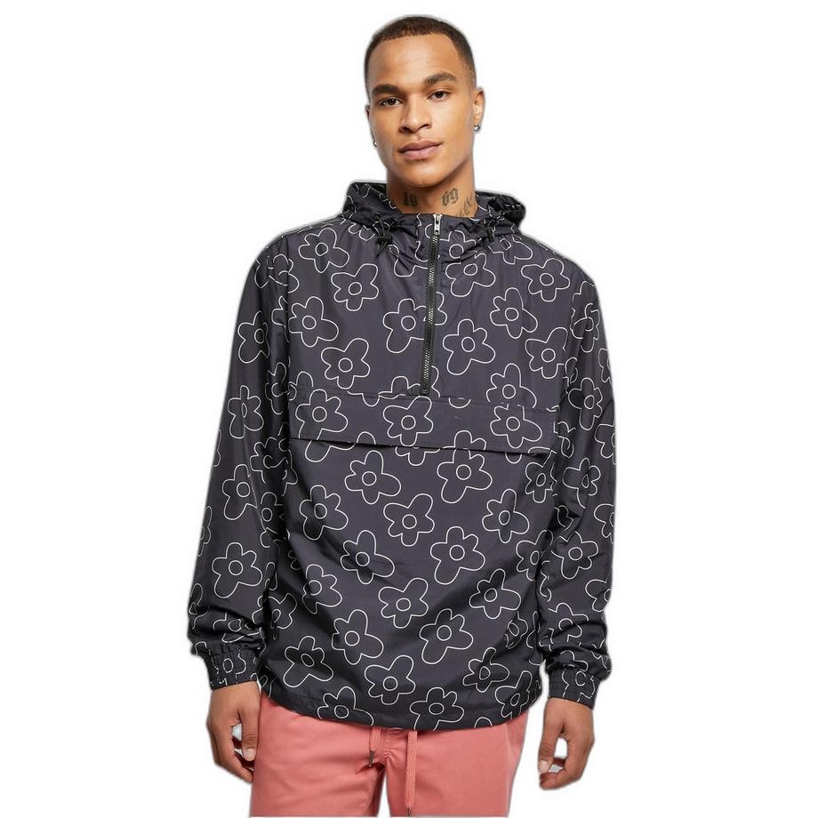 URBAN CLASSICS Flower AOP Giacca Pullover  