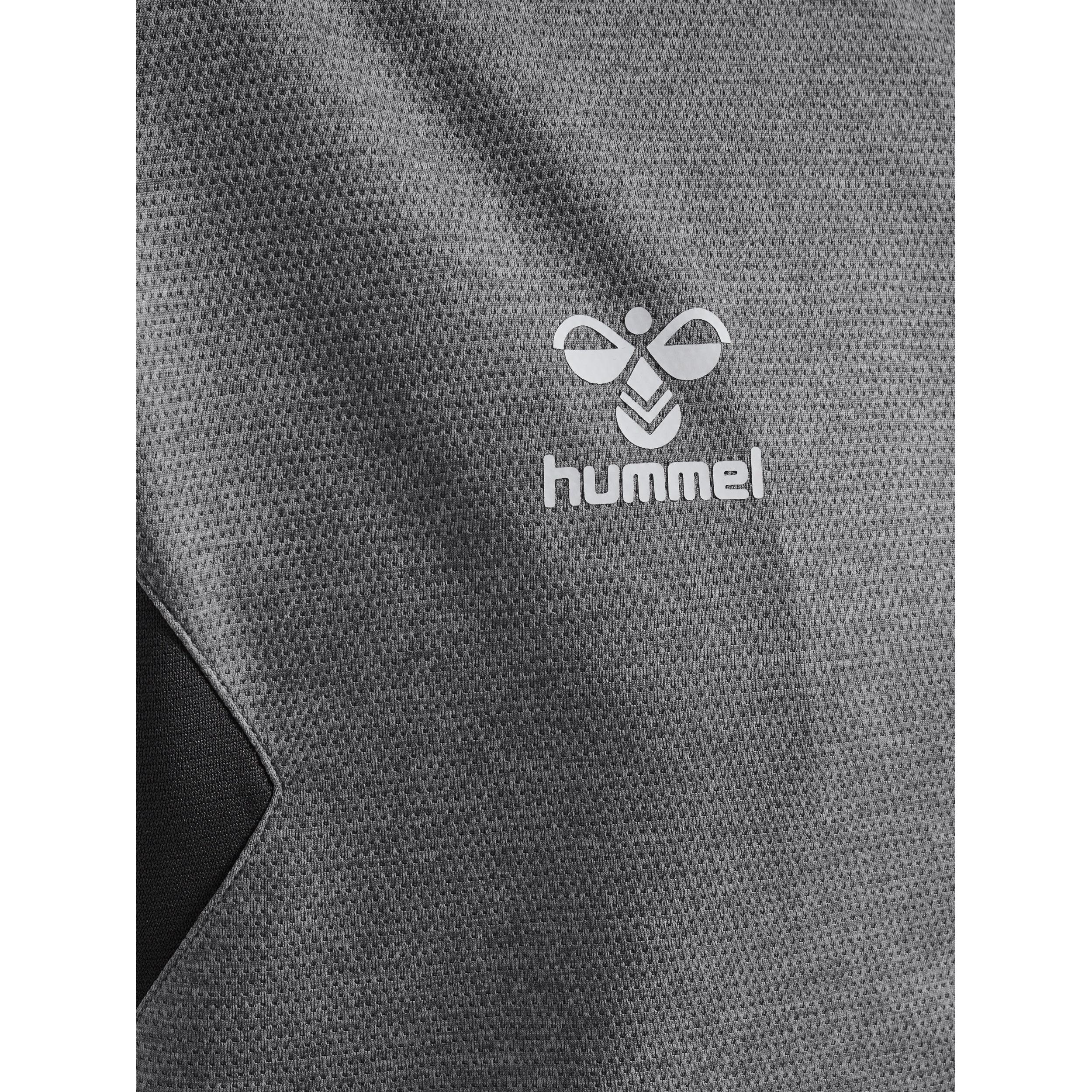 Hummel  giacca da tuta in poliestere con cappuccio e zip huel authentic 