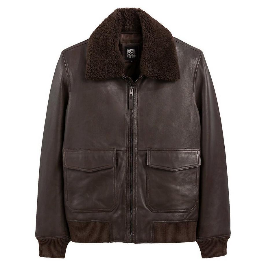 La Redoute Collections Blouson aviateur en cuir  