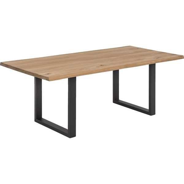 Image of Tisch Wildeiche Metall natur antikschwarz 120x80 Tisch Wildeiche Metall natur antikschwarz 120x80