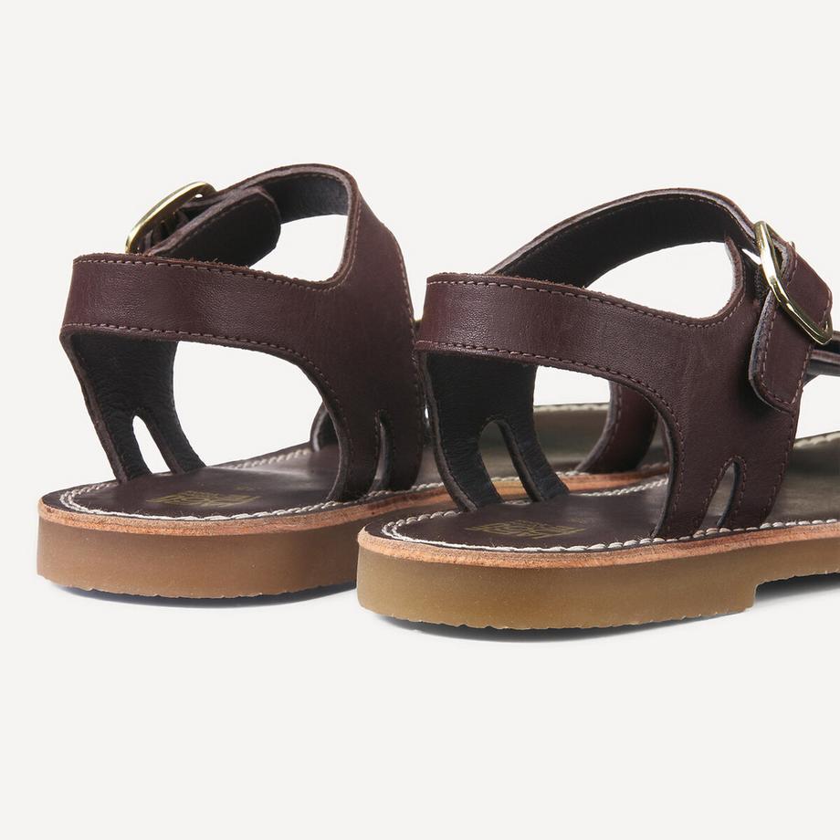 La Redoute Collections Sandali in pelle con fibbia  