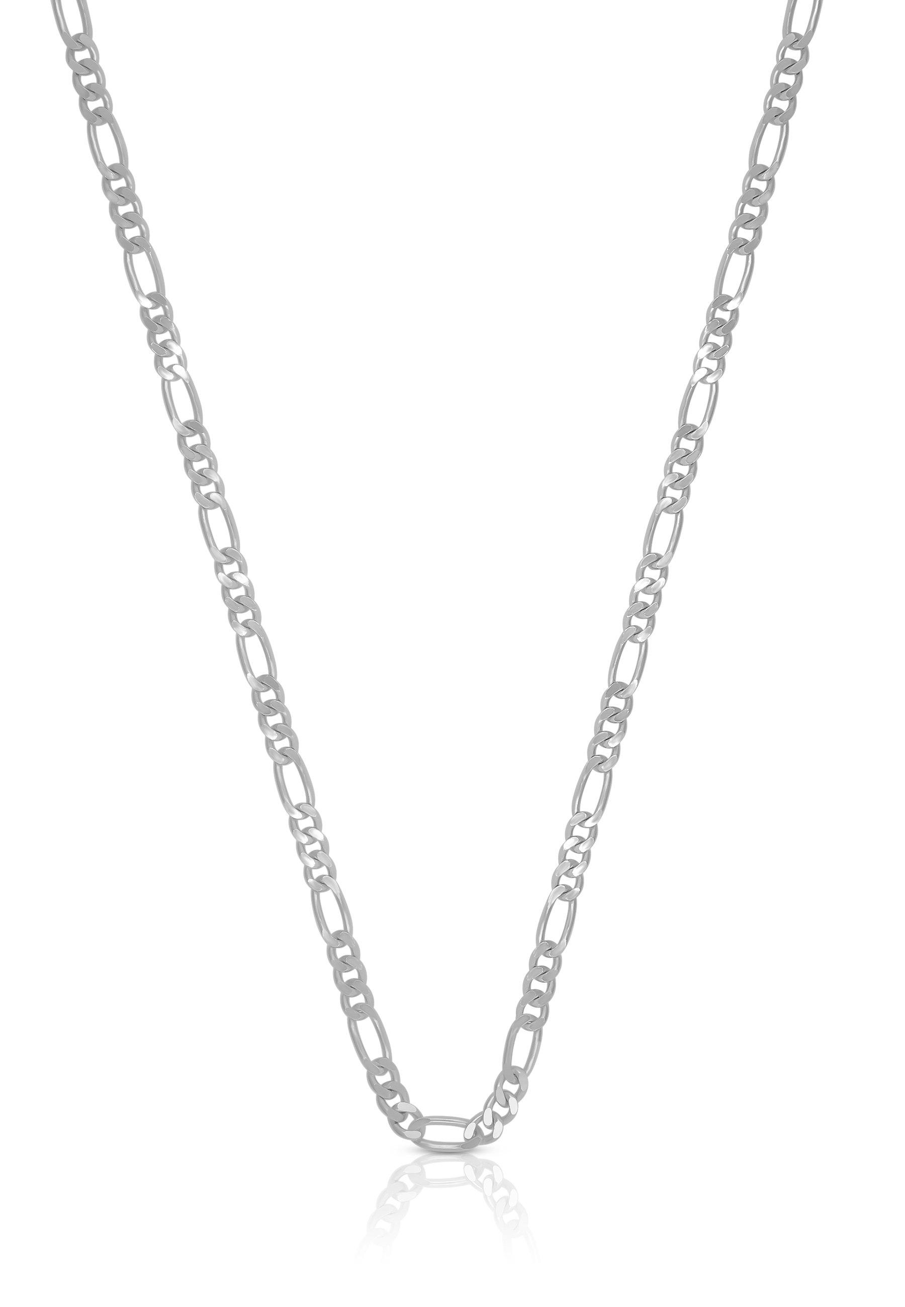 Image of Collier Figaro Weissgold 750, 2.2mm, 42cm Damen Silber 42cm