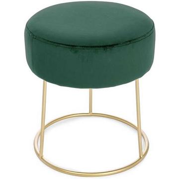 Pouf Clarissa vert foncé 35x35