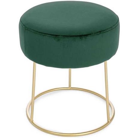 mutoni Pouf Clarissa vert foncé 35x35  