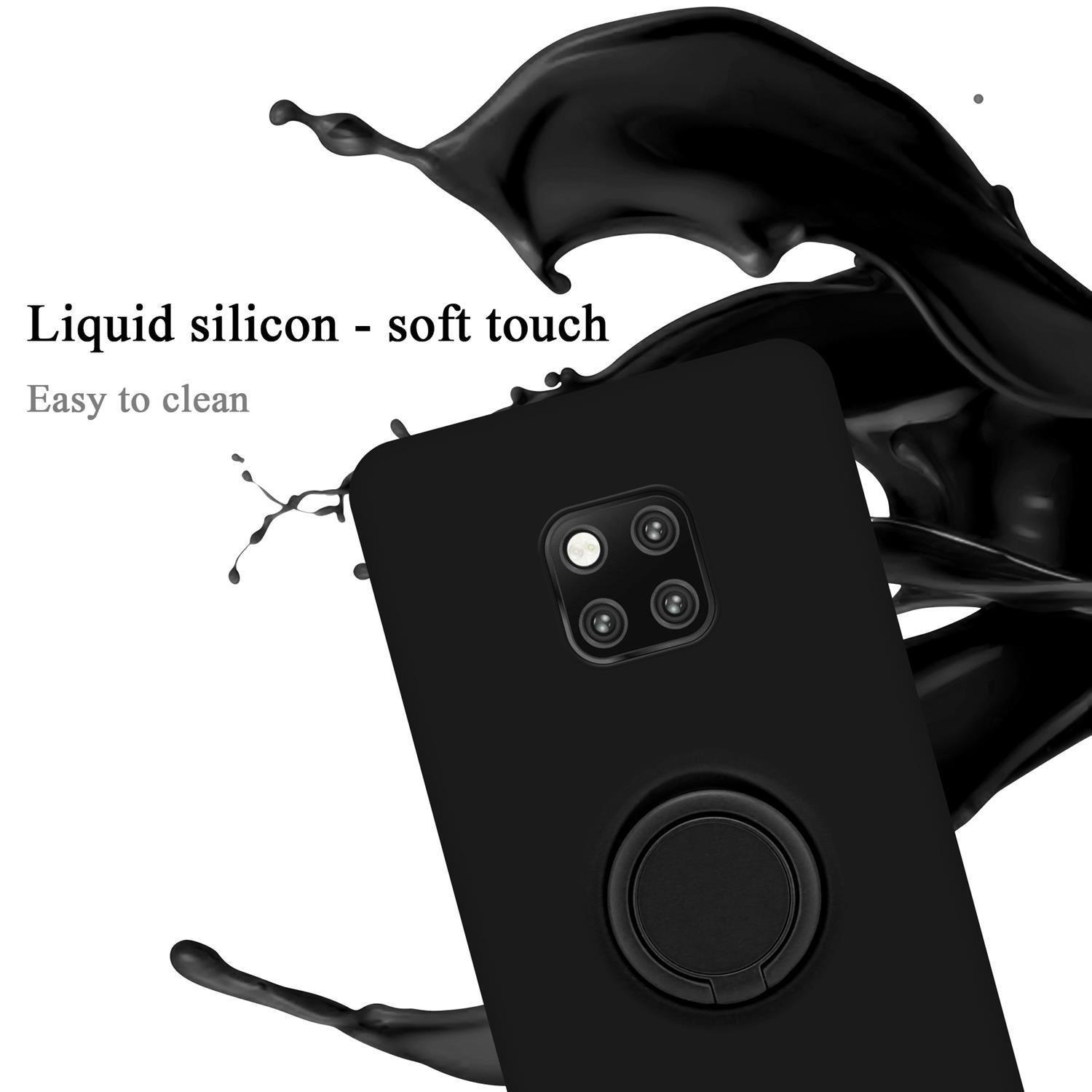 Cadorabo  Housse compatible avec Huawei MATE 20 PRO - Coque de protection en silicone TPU flexible avec anneau 