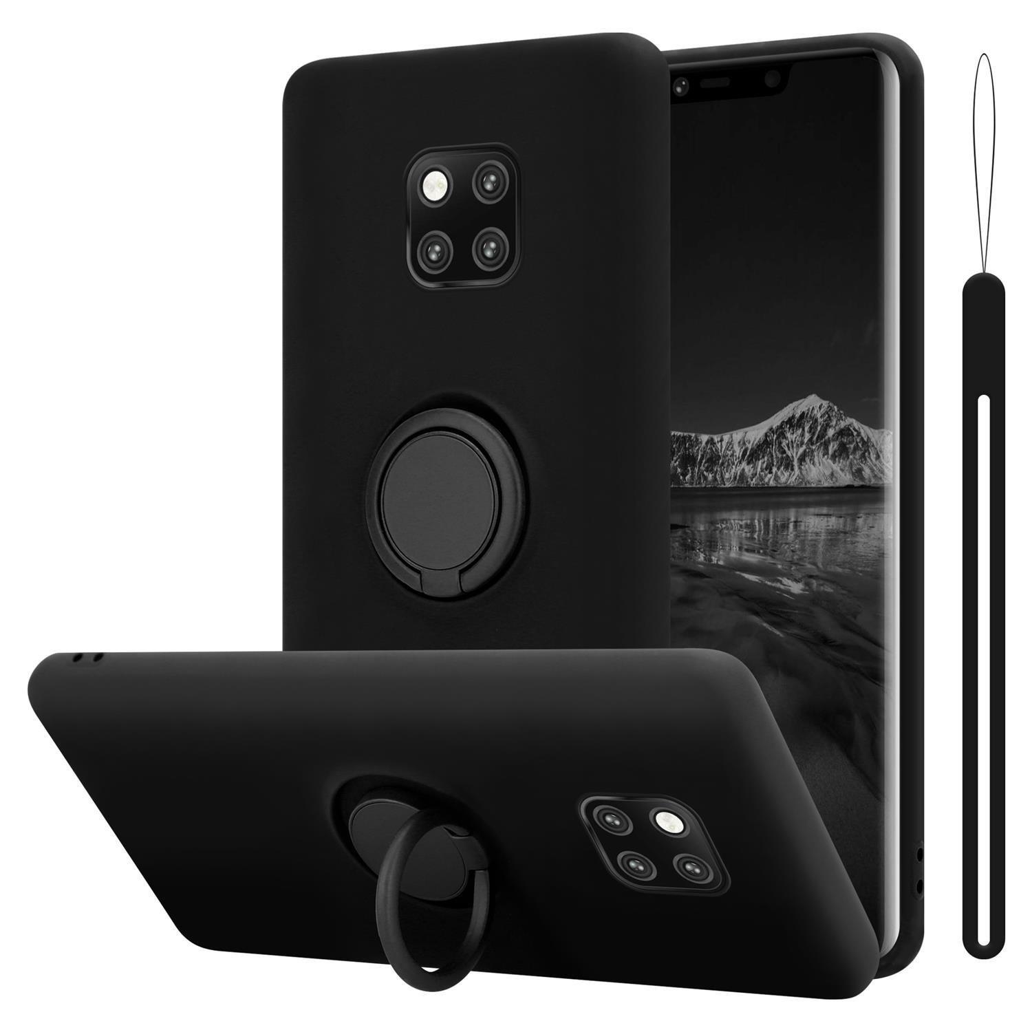 Cadorabo  Housse compatible avec Huawei MATE 20 PRO - Coque de protection en silicone TPU flexible avec anneau 