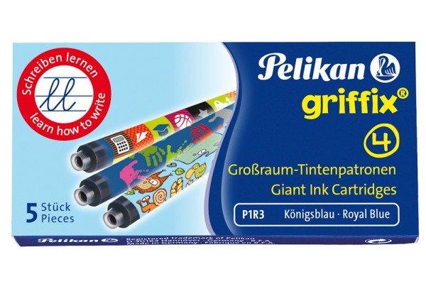 Image of PELIKAN Griffix Tintenpatronen 960583 königsblau, löschbar PELIKAN Griffix Tintenpatronen 960583 königsblau, löschbar