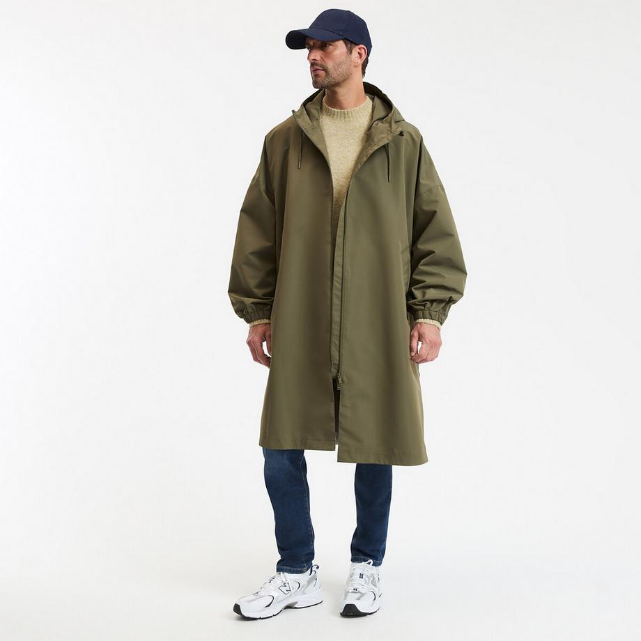 Lange Oversize-Windjacke
