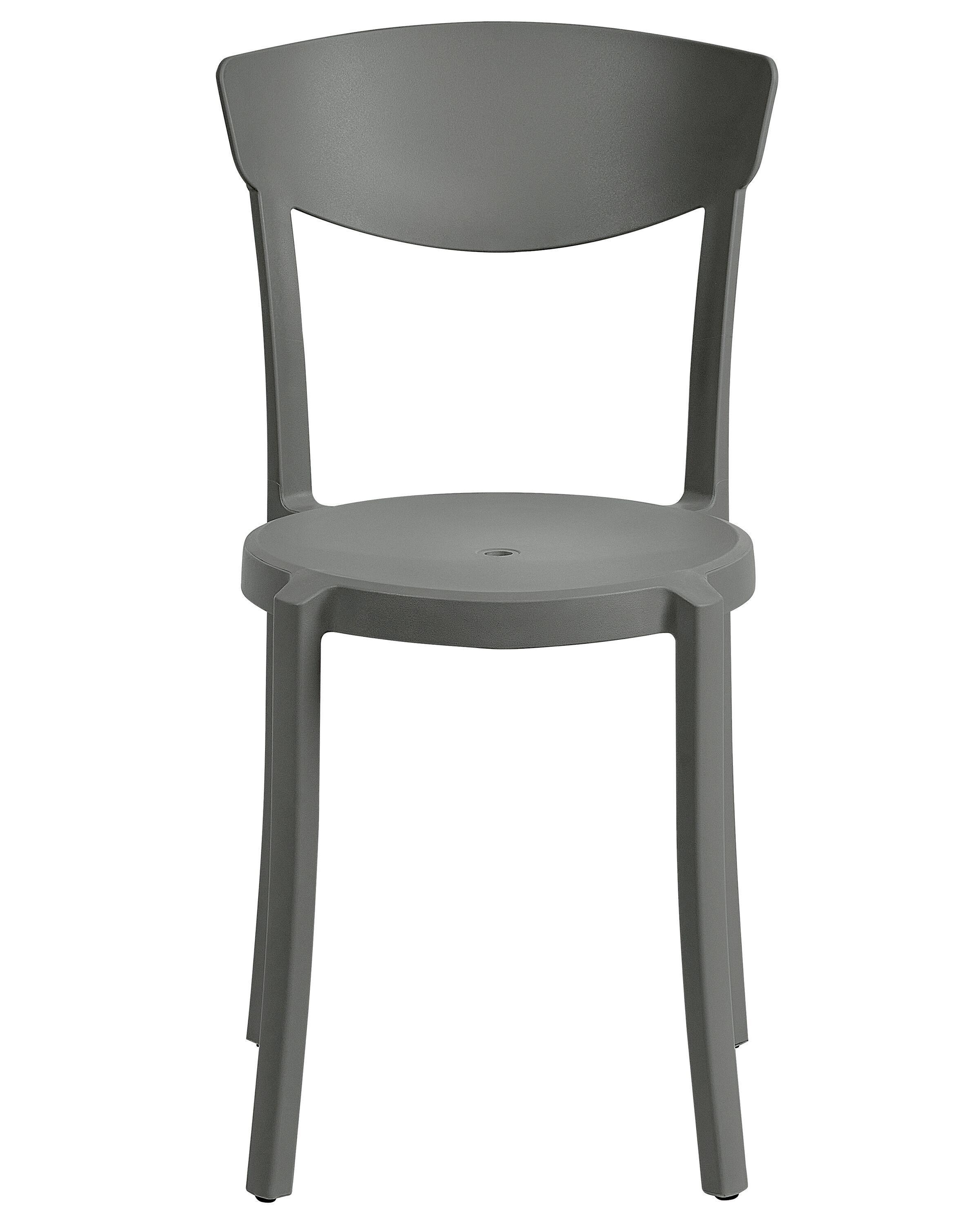 Beliani Lot de 4 chaises de jardin en Matière synthétique Moderne VIESTE  