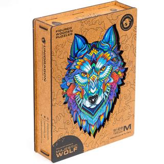 Unidragon  Wolf (185 Teile) - Holzpuzzle 