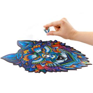 Unidragon  Loup (185 pièces) - Puzzle en bois 