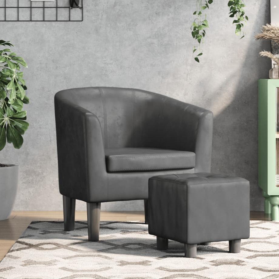VidaXL Fauteuil cabriolet cuir artificiel  