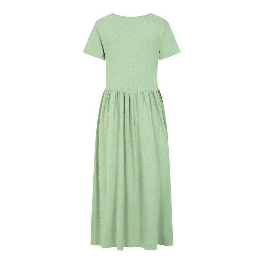 Lazy Jacks Gesammeltes Kurzarm Maxikleid  