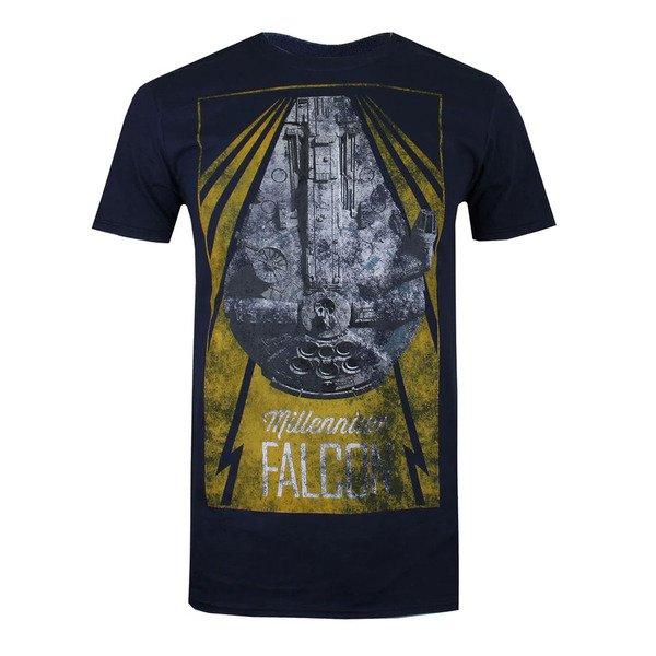 Image of Millennium Falcon Tshirt Herren Marine S