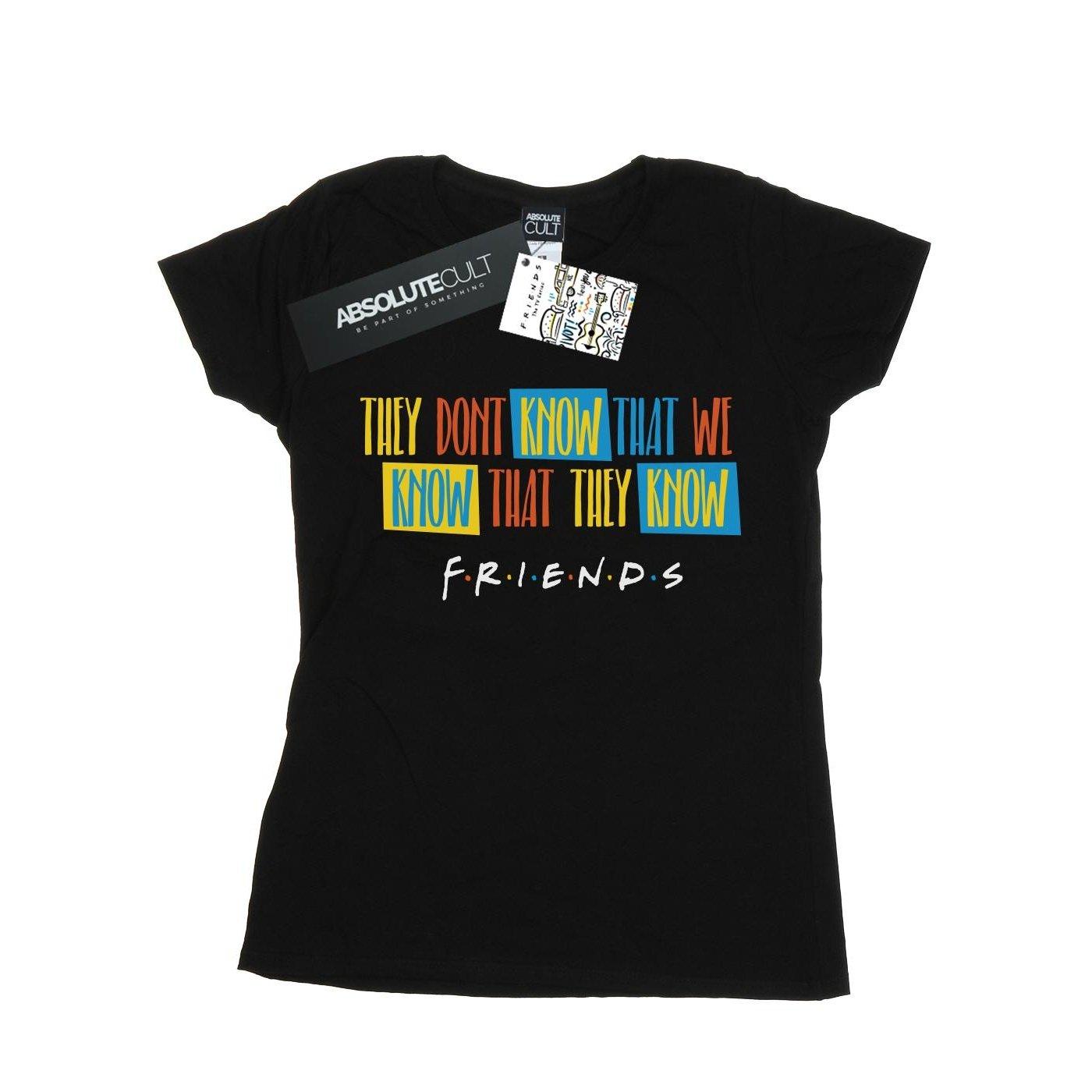 Image of They Don't Know Script Tshirt Damen Schwarz M
