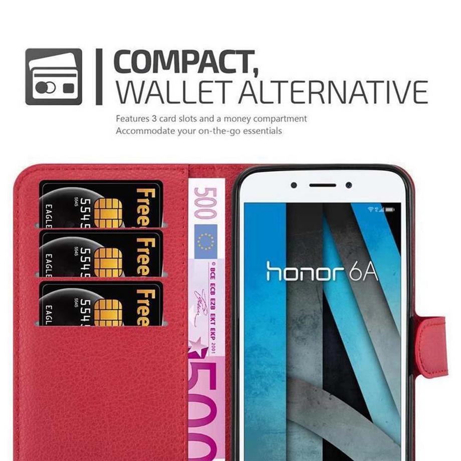 Cadorabo  Hülle für Honor 6A Standfunktion, Kartenfach 
