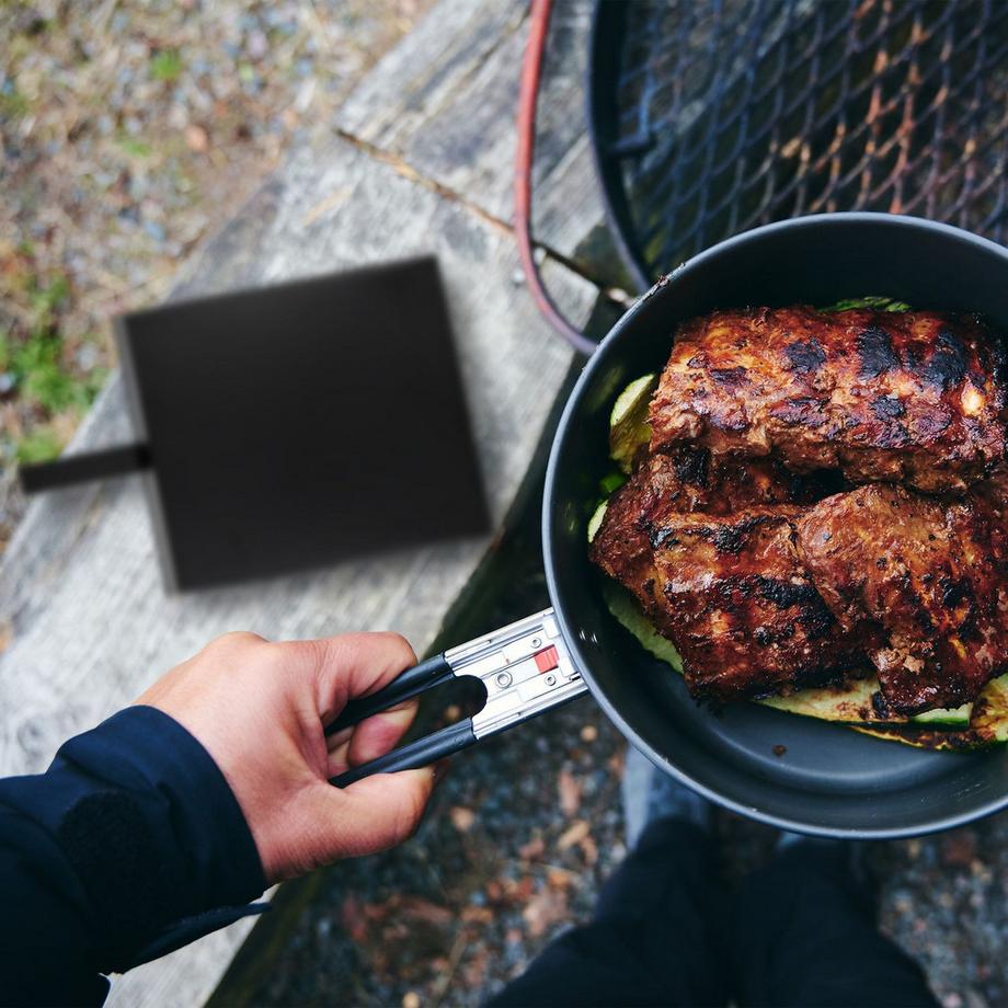 Northix Secchio nero stretto per la cenere con pala  