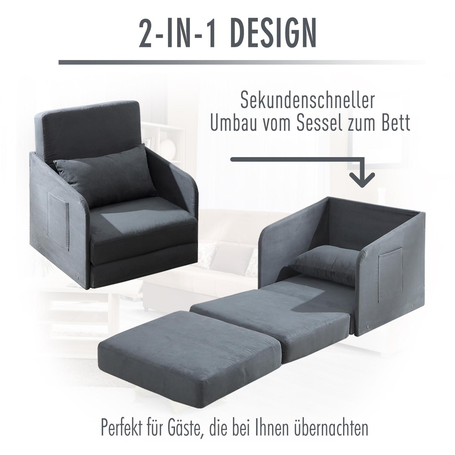 HOMCOM Chaise de couchage  