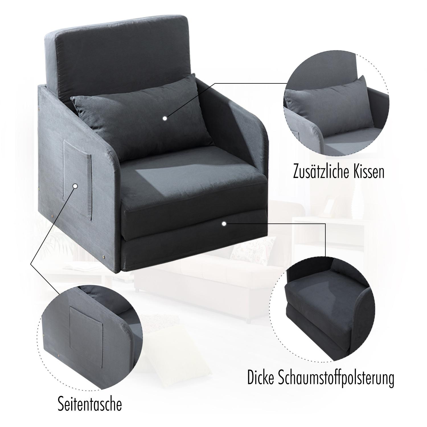 HOMCOM Chaise de couchage  