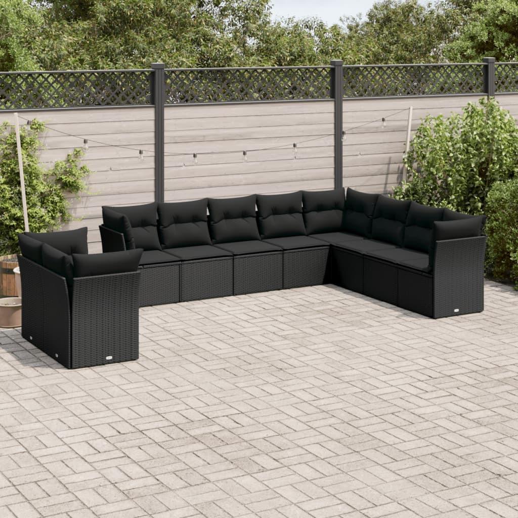 VidaXL set divano da giardino Polirattan  