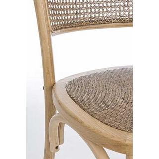 mutoni Chaise en bois Carrel, naturelle  