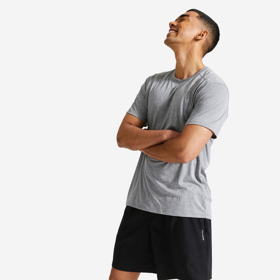 T-shirt sport uomo traspirante girocollo sintetico