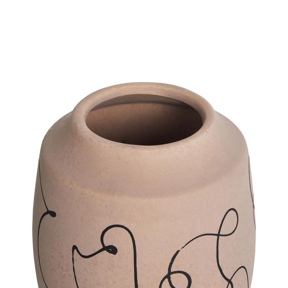 Beliani Vase à fleurs en Grès Moderne SKATE  