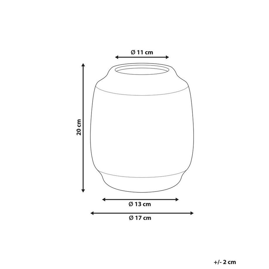 Beliani Vase à fleurs en Grès Moderne SKATE  