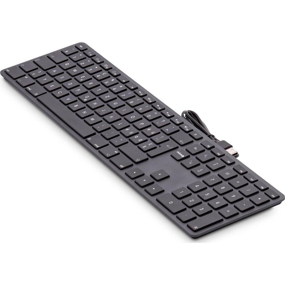 LMP  Tastatur KB-1243 Schwarz, CH-Layout mit Ziffernblock 