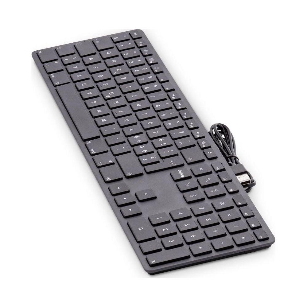 LMP  Tastatur KB-1243 Schwarz, CH-Layout mit Ziffernblock 