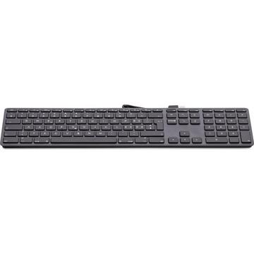 Tastatur KB-1243 Schwarz, CH-Layout mit Ziffernblock
