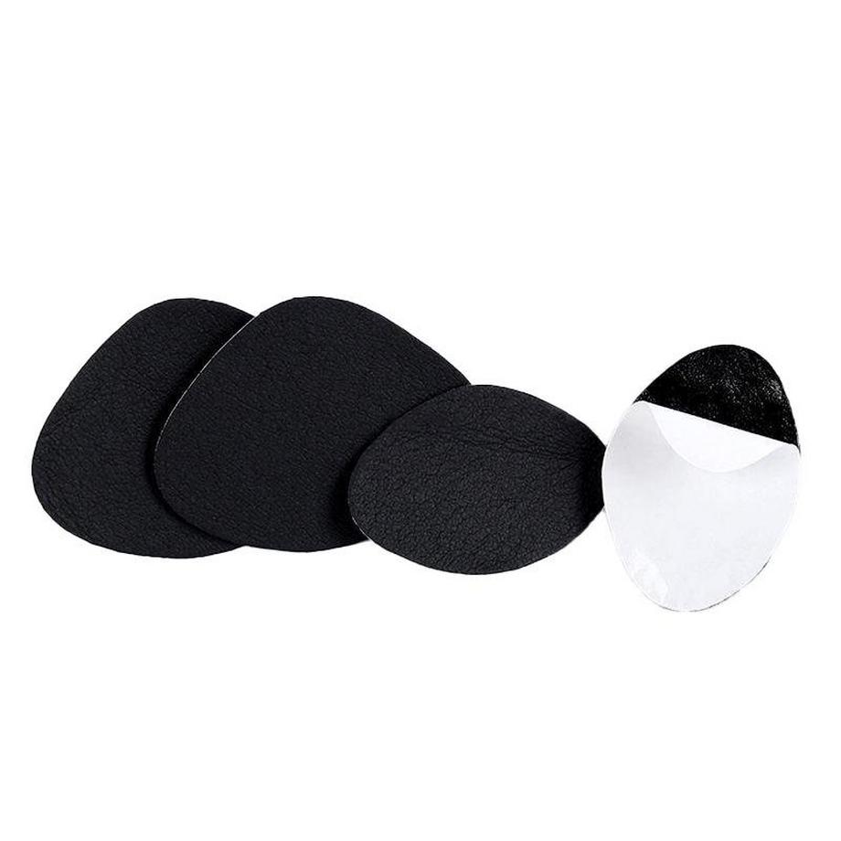 eStore  6x Patchs de réparation pour chaussures - Noir 