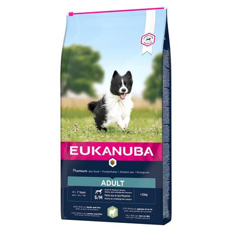 Eukanuba  Adult, Lamm & Reis, Small/Medium, 12kg 