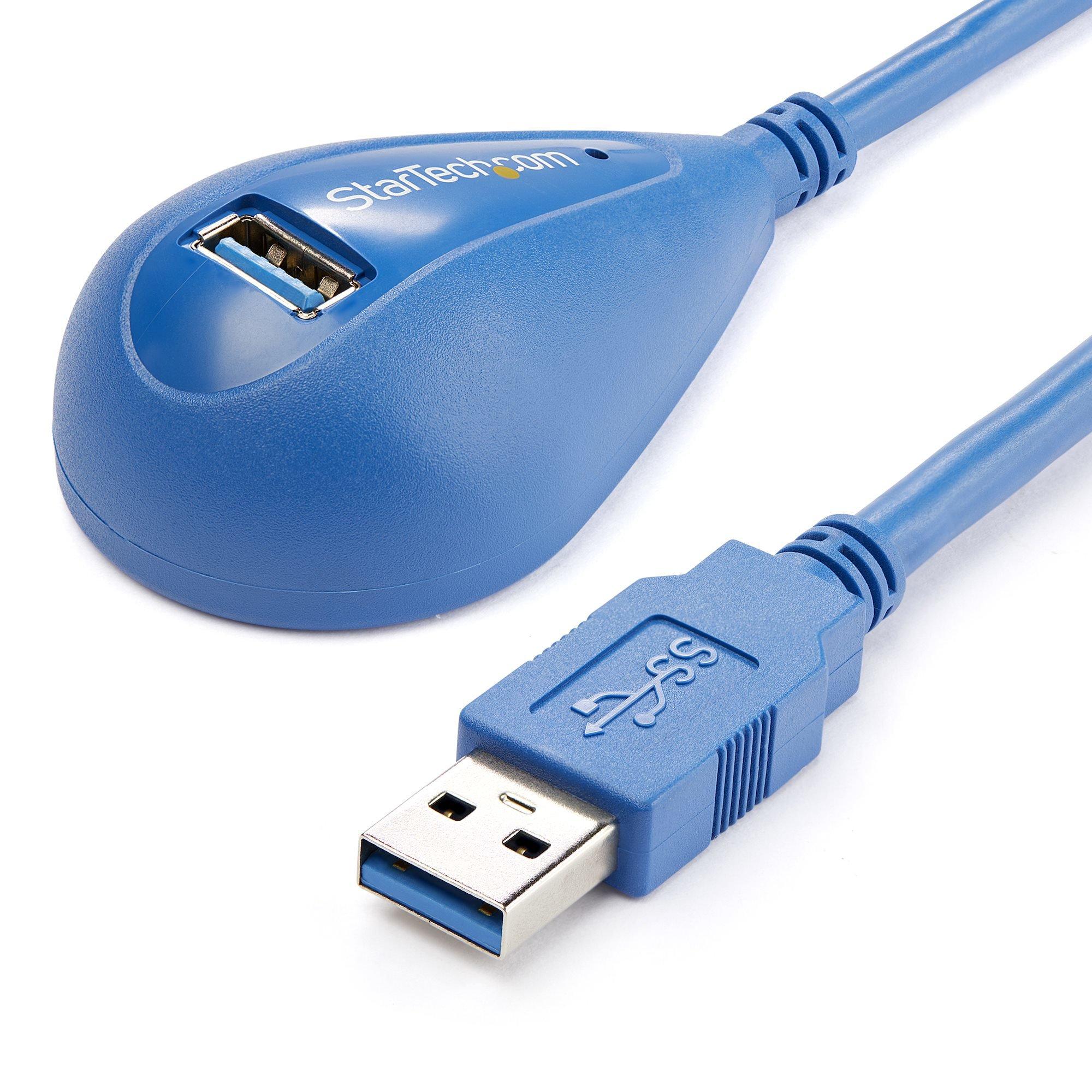 Image of StarTech.com 1,5m USB 3.0 SuperSpeed Verlängerungskabel - SteckerBuchse - Blau