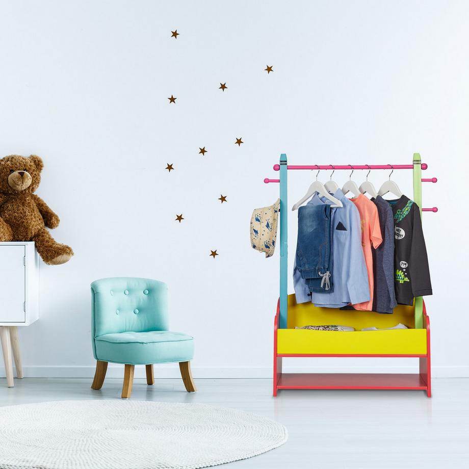 B2X Appendiabiti per bambini con ripiani  