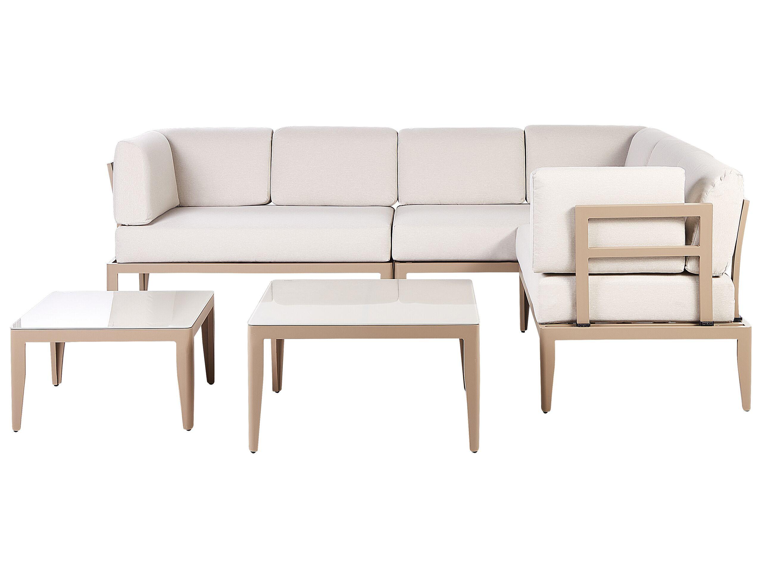 Beliani Lounge Set aus Aluminium Skandinavisch RIMA III  