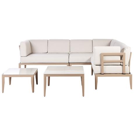 Beliani Lounge Set aus Aluminium Skandinavisch RIMA III  