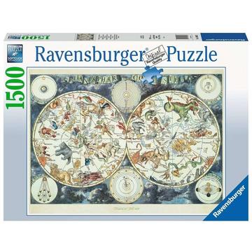 Ravensburger puzzle Mappemonde des animaux fantastique 1500 pièces