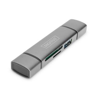 Digitus  Hub à double lecteur de carte USB-C™ USB 3.0, OTG 