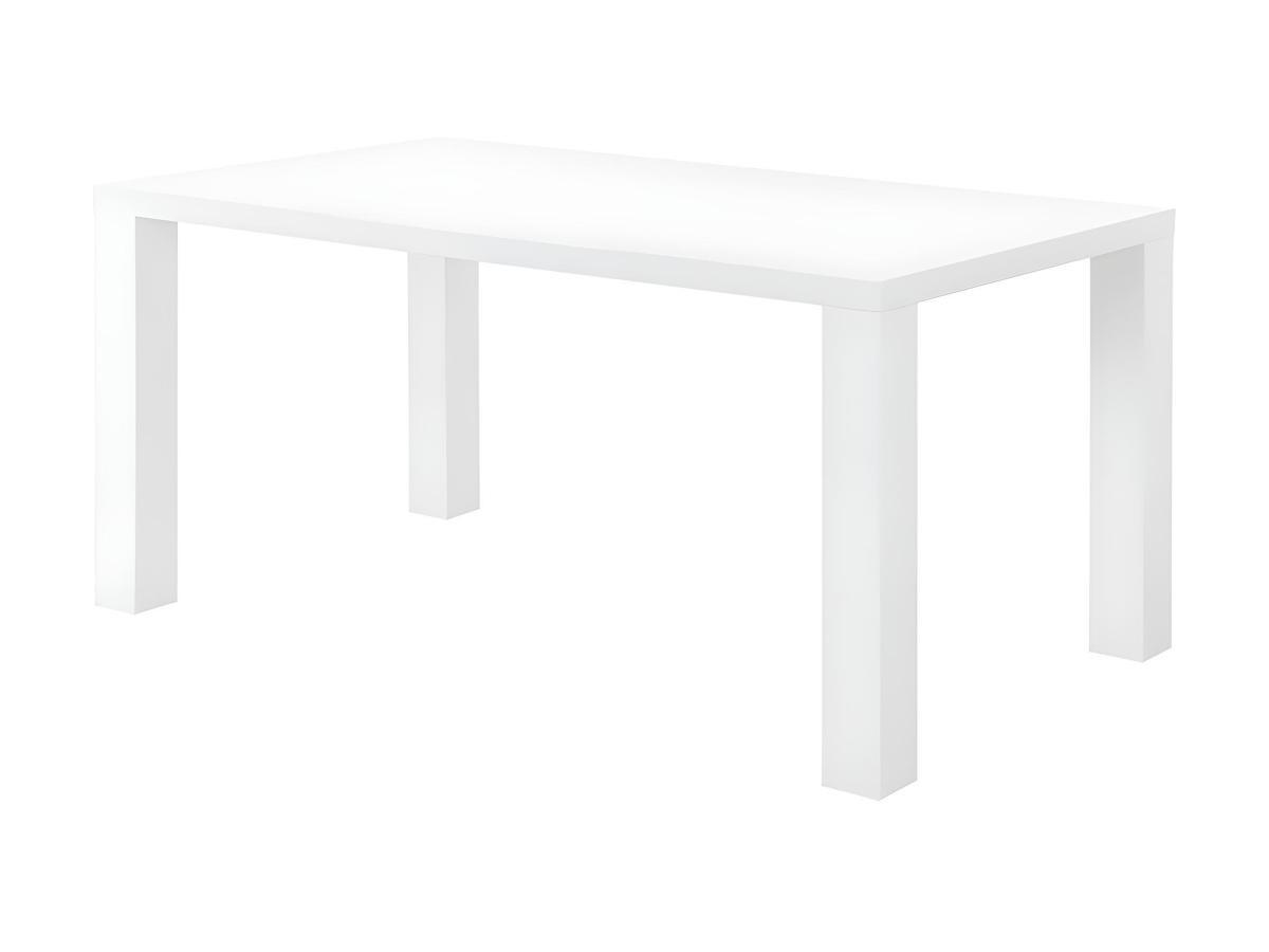 Vente-unique Tavolo da pranzo 6 coperti MDF laccato Bianco MONICA  