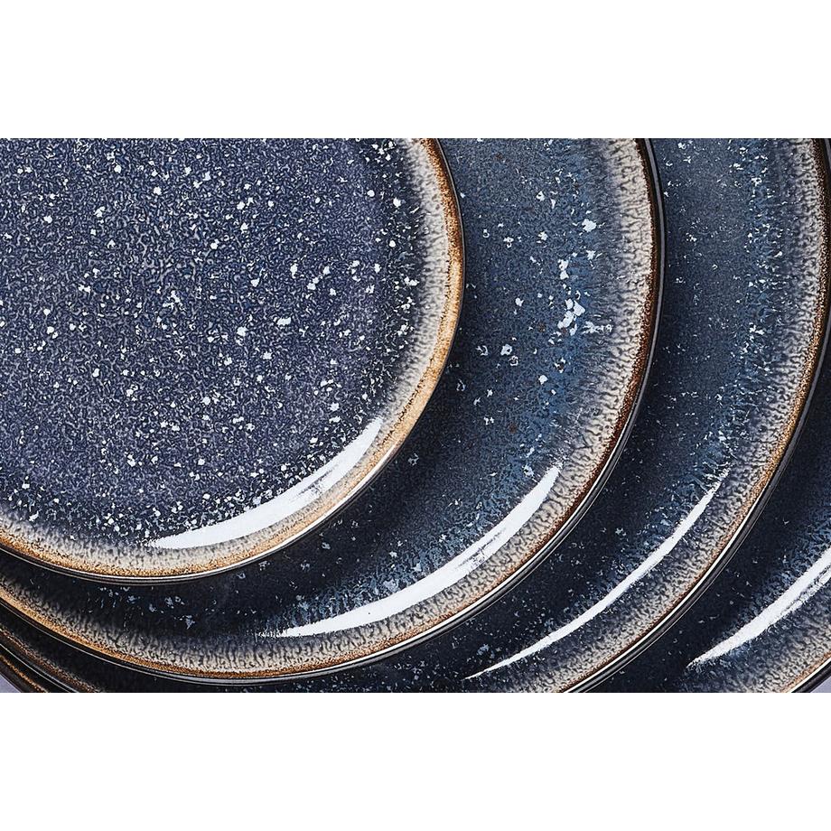 BJÖRN Servizio stoviglie IRIS - 48 pezzi - blu scuro  