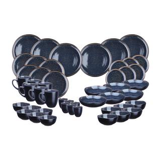 BJÖRN Geschirr-Set IRIS - 48 Stück - Dunkelblau  