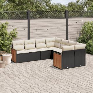 VidaXL set divano da giardino Polirattan  