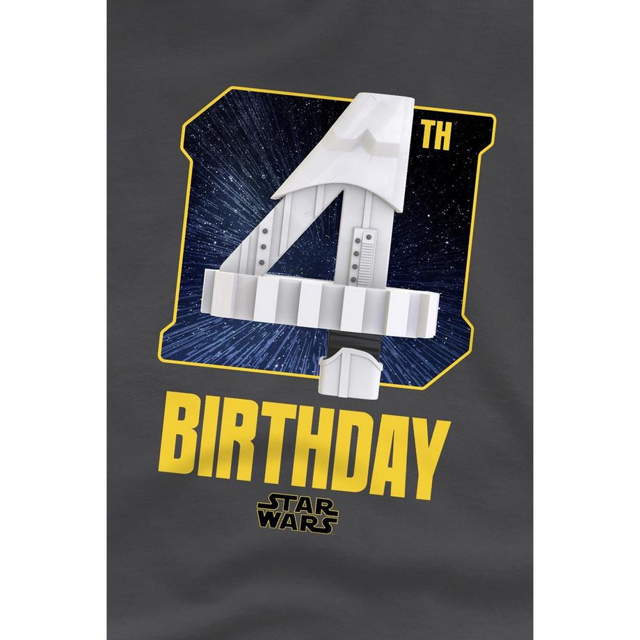 STAR WARS  Tshirt 4ème anniversaire motif Stormtrooper style espace Enfant 