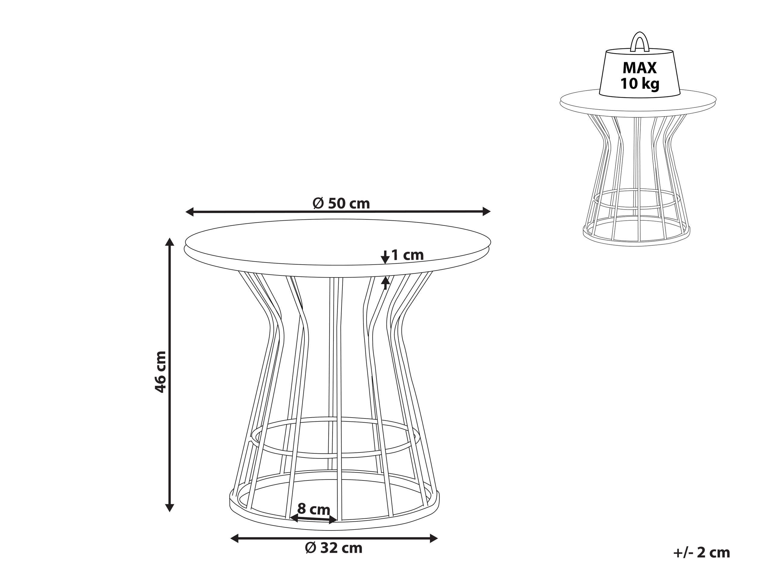 Beliani Table basse en MDF Moderne CONCAN  