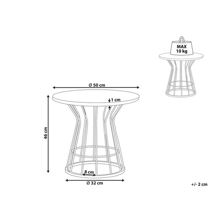 Beliani Table basse en MDF Moderne CONCAN  
