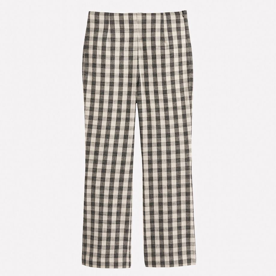 La Redoute Collections Pantalon Bootcut 7/8 Longueur Imprimé Vichy  