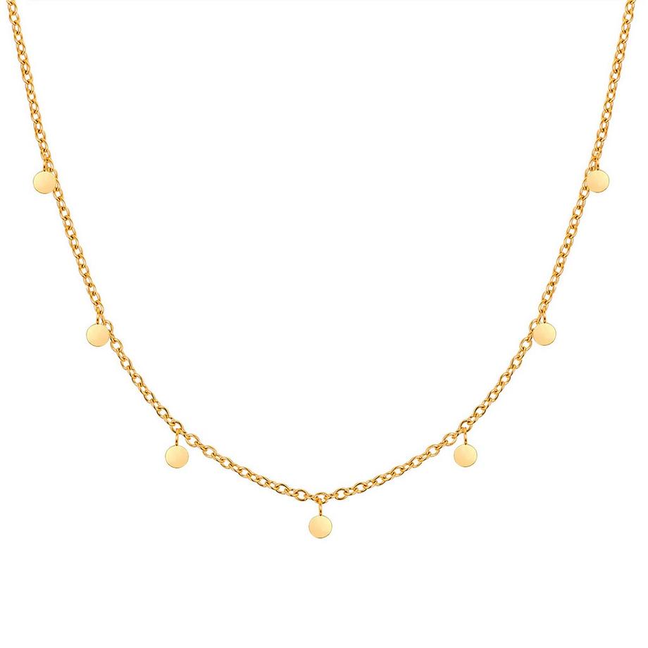 Kette mit Anhänger Edelstahl gelbgold