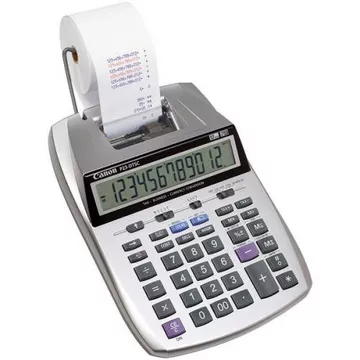 Canon Calculatrice violet/ 163 x 56 x 230 mm (L x H x P) pile, secteur métallisé