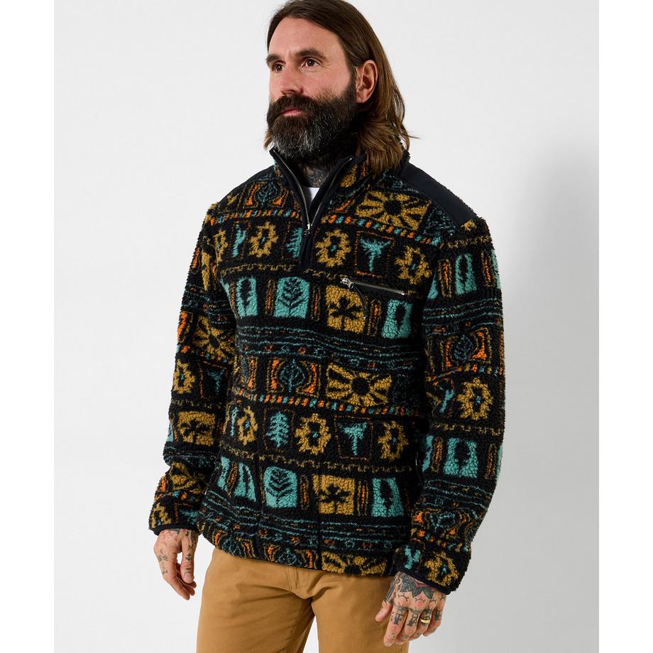 Joe Browns Giacca in pile Teddy con mezza zip e collo a imbuto  